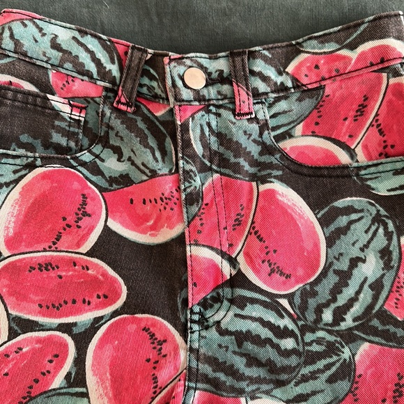 American Apparel watermelon high waist shorts - Picture 2 of 7